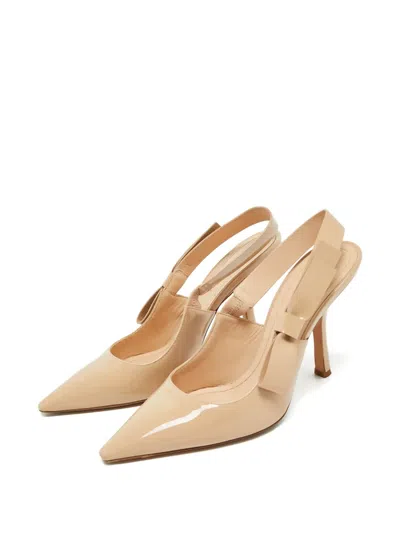 Pre-owned Dior J'a Slingback Pumps In Neutral