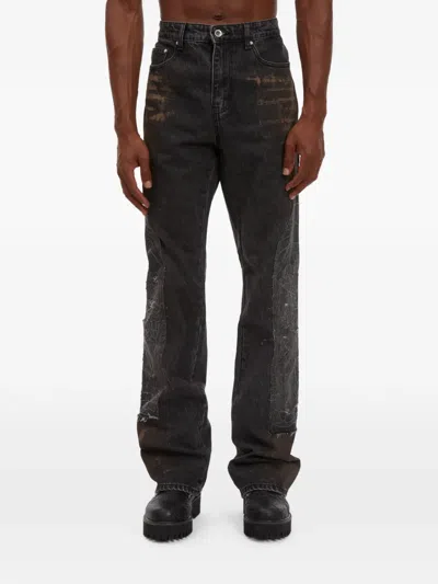 Who Decides War Appliqué Frayed Jeans In Multi