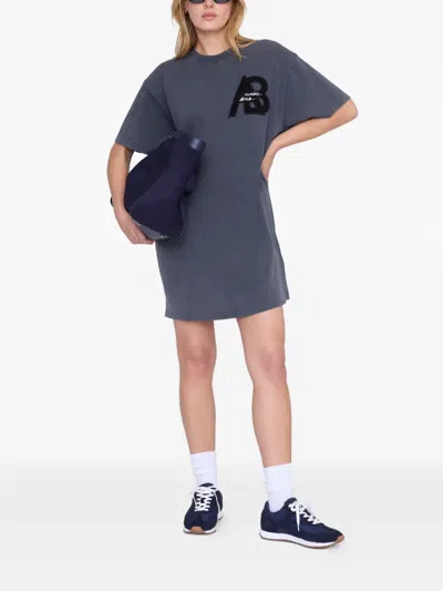 Anine Bing Beth Mini Dress In Gray