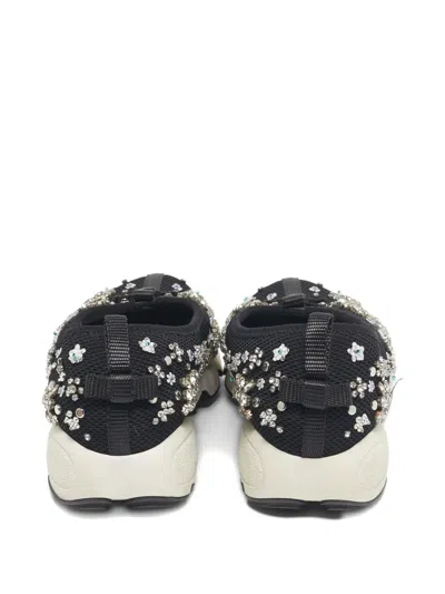 Pre-owned Dior Embellished Sneakers In Black