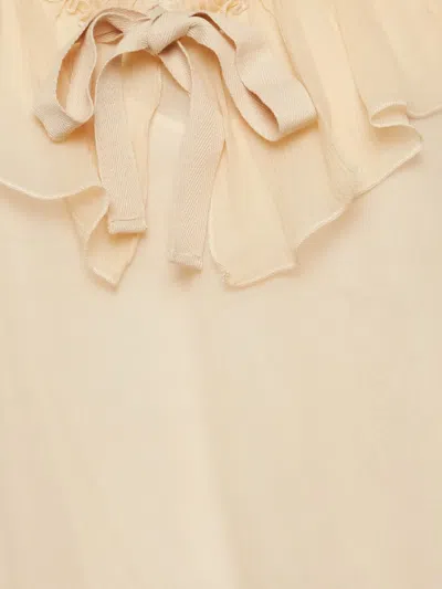 Pre-owned See By Chloé Ruffles Blouse In Neutral