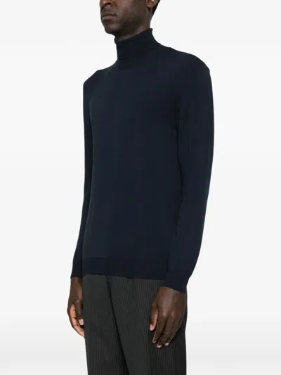 Imperial Roll-neck Sweater In Blue