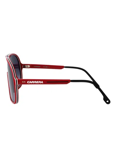Carrera Shield-frame Sunglasses In Red