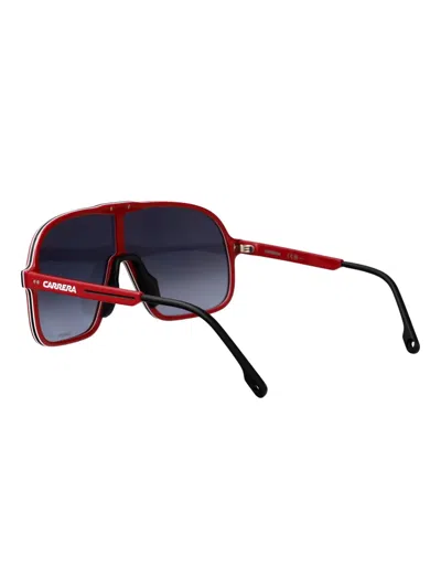 Carrera Shield-frame Sunglasses In Red