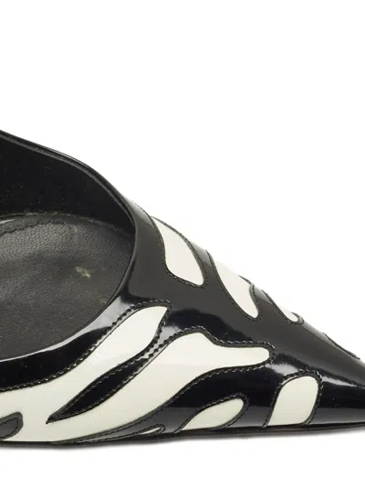 Pre-owned Dolce & Gabbana Pointed-toe Slingback Pumps In Black