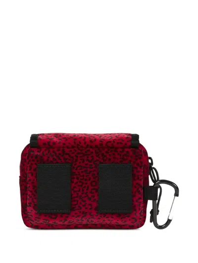 Supreme Leopard Belt Bag In Red