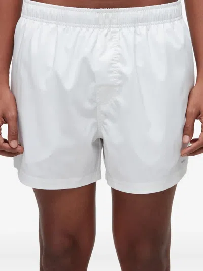 Osklen Elastic-waistband Pocket Swim Shorts In White