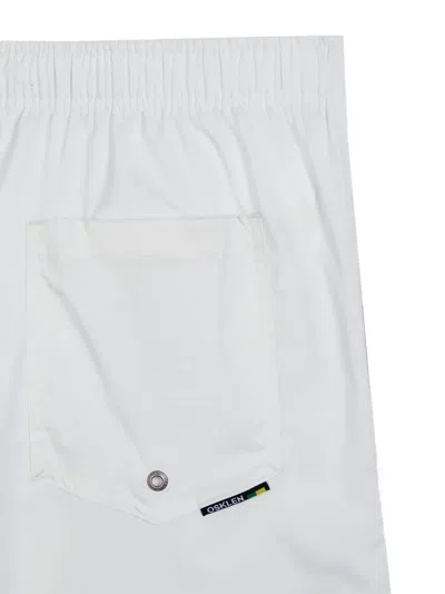 Osklen Elastic-waistband Pocket Swim Shorts In White