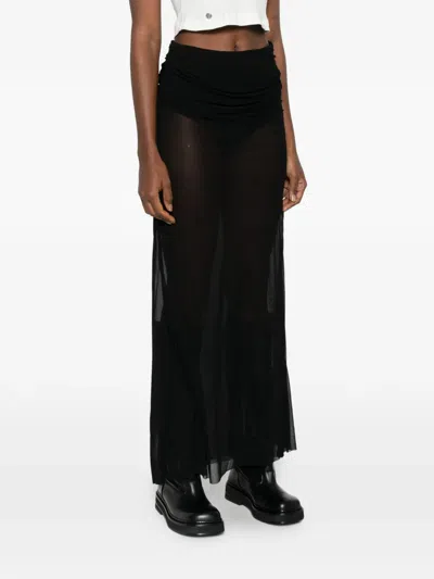 Palmatic Studio Spixana Ruched-waistband Skirt In Black