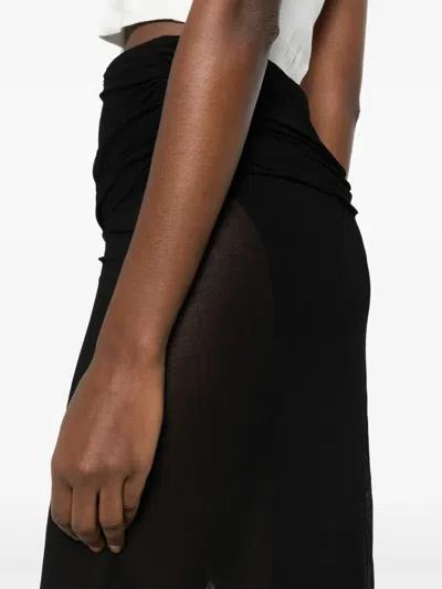 Palmatic Studio Spixana Ruched-waistband Skirt In Black
