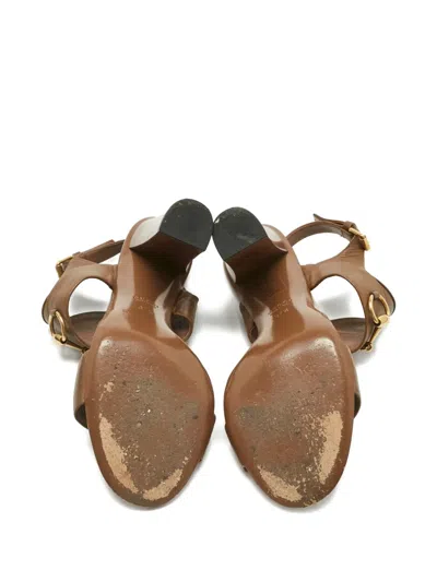 Pre-owned Gucci Horsebit Leather Sandals In Brown