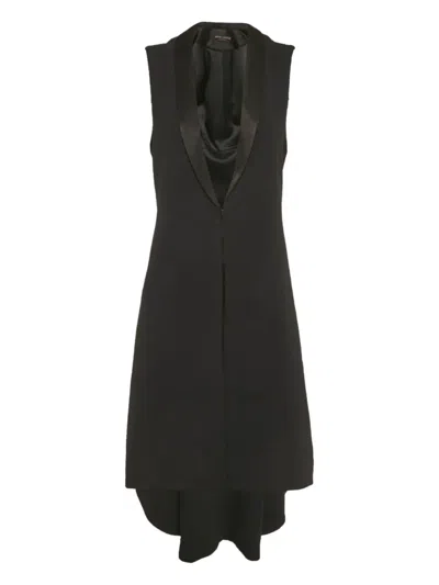 Pre-owned Alice And Olivia Sleeveless Long Jacket In Black