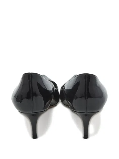 Pre-owned Dior Pointed-toe Leather Pumps In Black