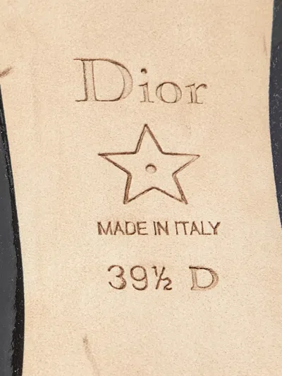 Pre-owned Dior Pointed-toe Leather Pumps In Black