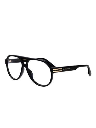Marc Jacobs Metal-detail Pilot Frames In Black