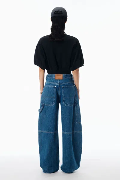 Alexander Wang Pre-styled Jean Mid-rise In Blue