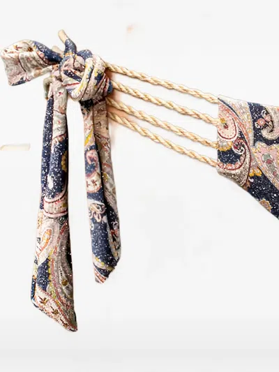 Del Maar Muabai Paisley-pattern Bikini Bottoms In Blue