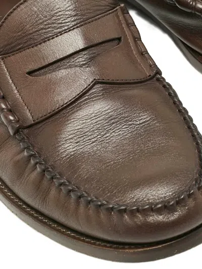 Pre-owned Tom Ford Penny-strap Loafer In Brown
