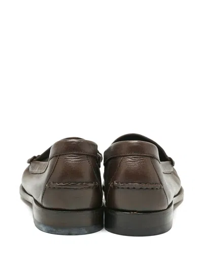 Pre-owned Tom Ford Penny-strap Loafer In Brown