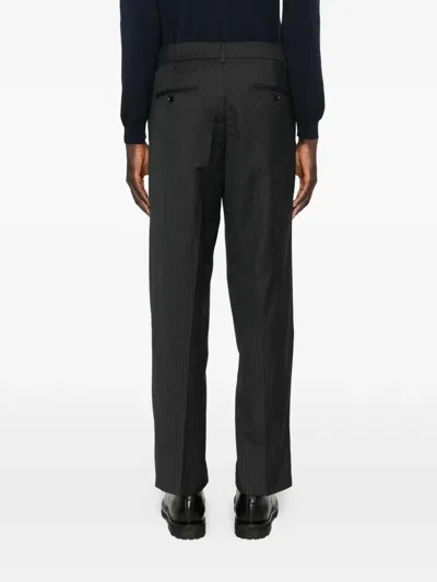 Samsoe & Samsoe Pinstripe Tailored Trousers In Black