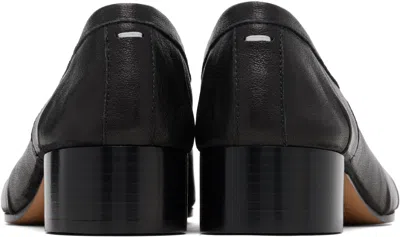 Maison Margiela Tabi Leather Split-toe Ballerina Pumps In Black