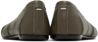 Maison Margiela Taupe Tabi New Ballerina Flats In Multi