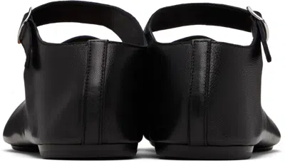 Maison Margiela Black Tabi Ballerina Flats In Black