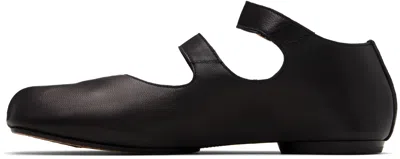 Maison Margiela Black Tabi Ballerina Flats In Black