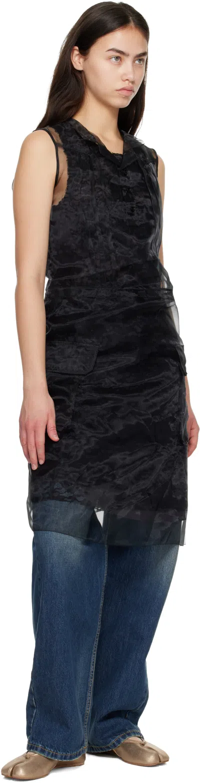 Maison Margiela Gold Tabi New Ballerina Flats In Brown