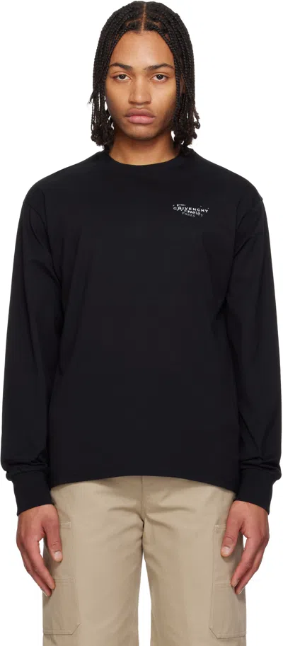 Givenchy Men Regular Long-sleeved T-shirt In Black