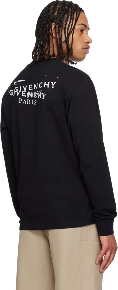 Givenchy Men Regular Long-sleeved T-shirt In Black