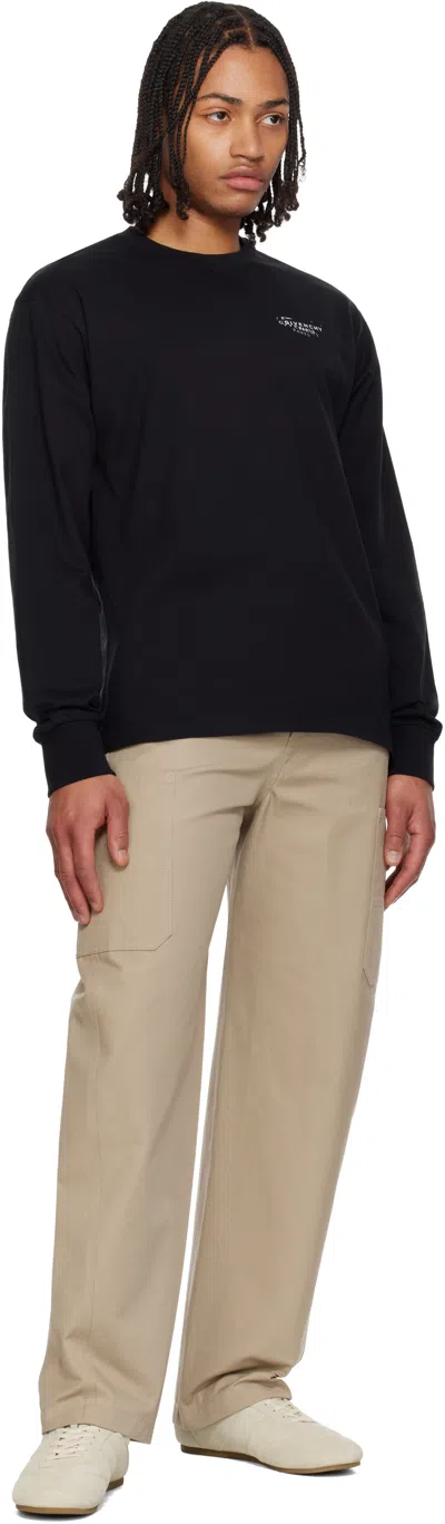 Givenchy Men Regular Long-sleeved T-shirt In Black
