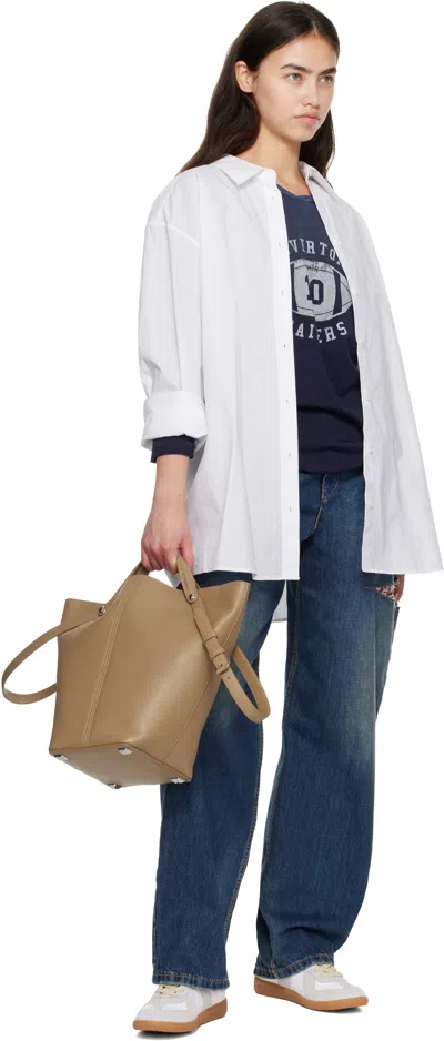 Maison Margiela Tan Dress-age Medium Bag