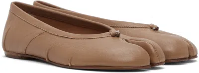 Maison Margiela Mother Grey Stretch Denim The Doozy Sneak Fray Jeans In Brown