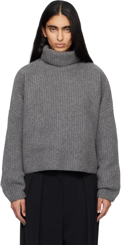 Arch4 Gray Delphine Chunky Turtleneck In Gray