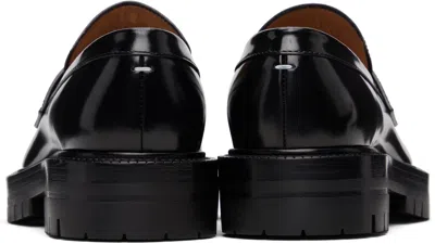 Maison Margiela Black Tabi Loafers In Black
