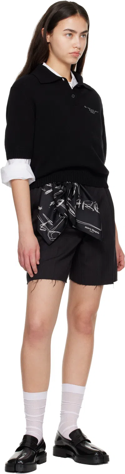 Maison Margiela Black Tabi Loafers In Black