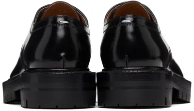 Maison Margiela Black Tabi Lace-up Derbys In Black