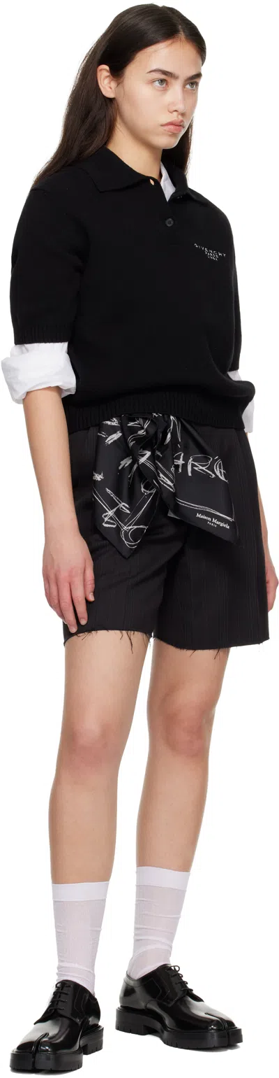 Maison Margiela Black Tabi Lace-up Derbys In Black