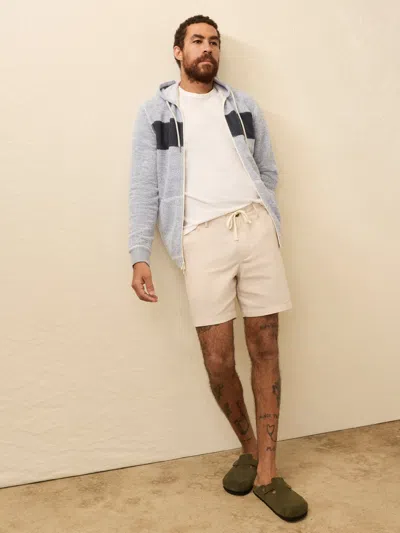 Faherty Movement Linen Drawstring Short In Neutral