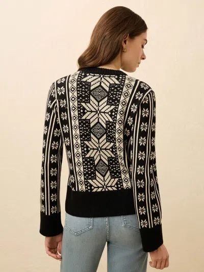 Faherty Sun Valley Crewneck Sweater In Black