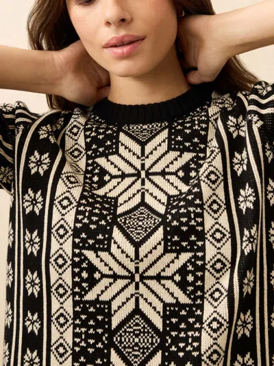 Faherty Sun Valley Crewneck Sweater In Black