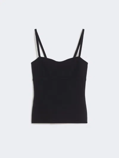 Max Mara Mxmepica Top Fitted Silhouette Spaghetti Straps In Blue