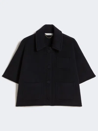 Max Mara Lightweight Cashmere Cape In Black