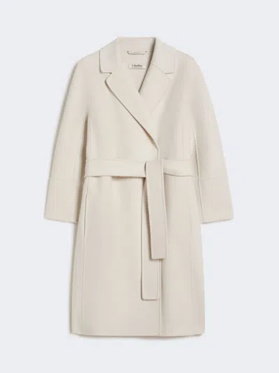 Max Mara Short Wool Coat In Neutral