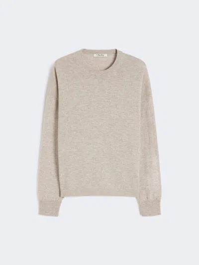 Max Mara Boxy-fit Wool And Cashmere Sweater In Neutral
