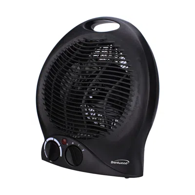 Brentwood 1500 Watt 2 In 1 Fan Heater In Black In Black