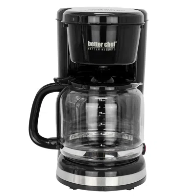 Better Chef 12 Cup 900 Watt Coffee Maker In Black 12 Cup 900 Watt Coffee Maker In Black In Black