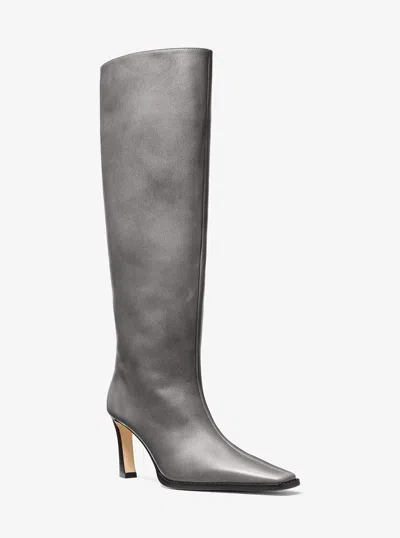 Michael Kors Darrah Burnished Leather Boot In Multi