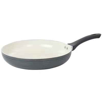 Oster Ridge Valley 12 Inch Aluminum Nonstick Frying Pan In Grey In Gray